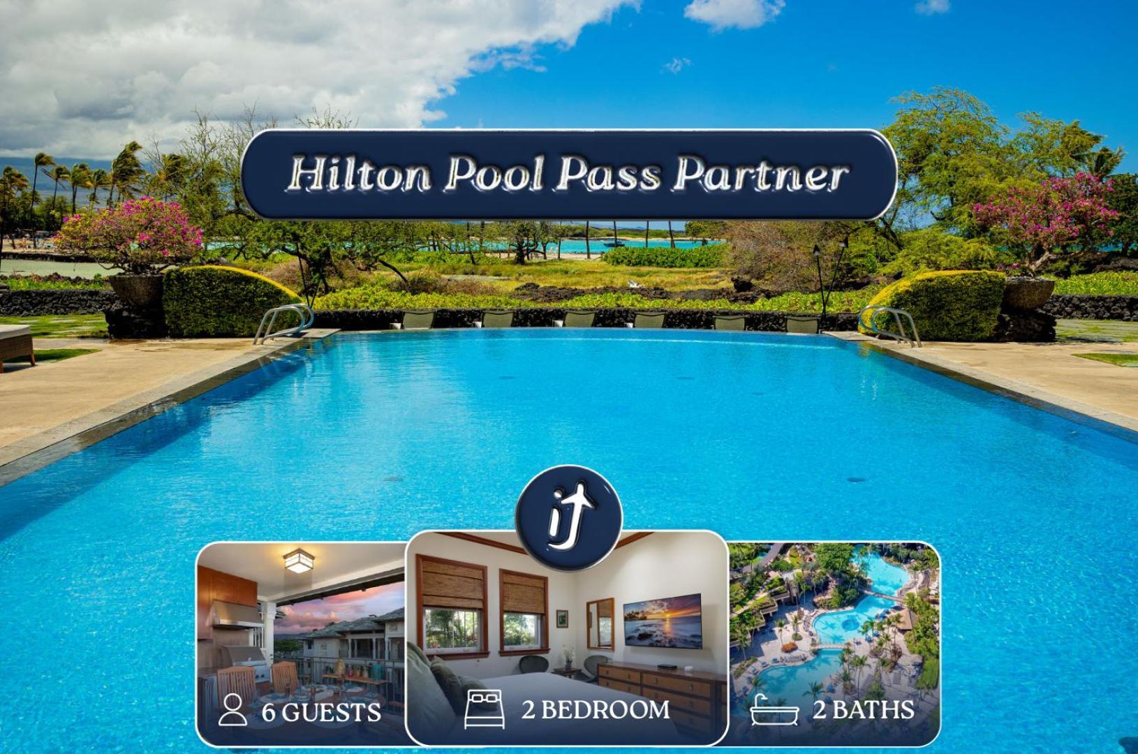 Hilton Pool Pass Included, Kolea - Luxe Penthouse Casa vacanze